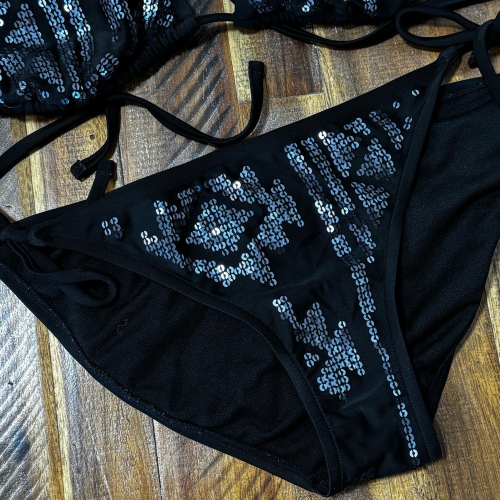 Charcole Sequin Bikini - Picture 3 of 12